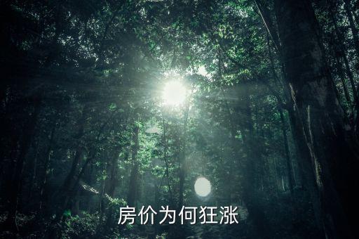 房價為何狂漲
