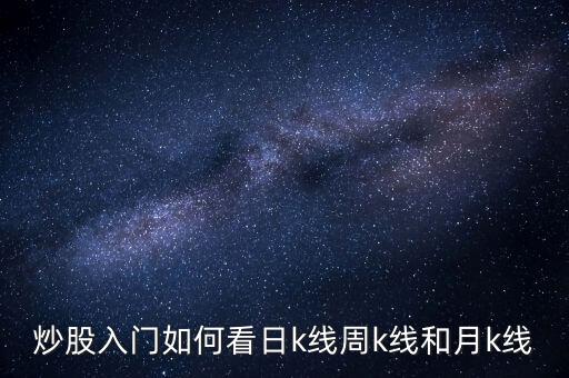 炒股入門(mén)如何看日k線(xiàn)周k線(xiàn)和月k線(xiàn)
