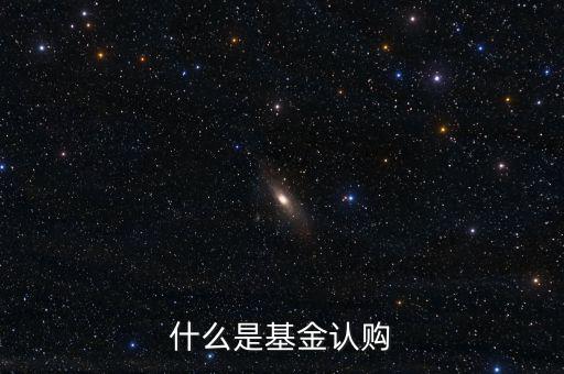 什么是基金認購，基金中的認購是什么意思