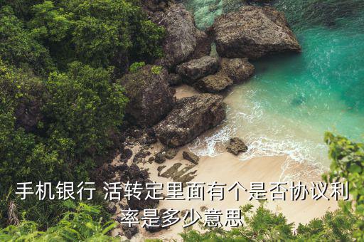 手機銀行 活轉定里面有個是否協(xié)議利率是多少意思
