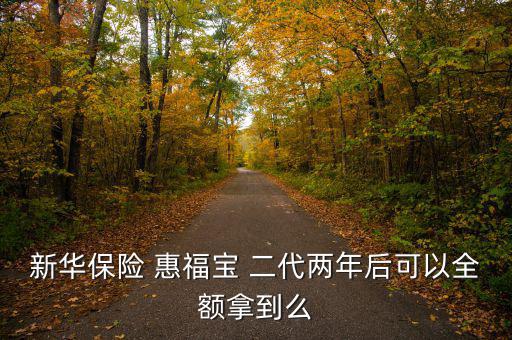 惠福寶二代年金怎么樣