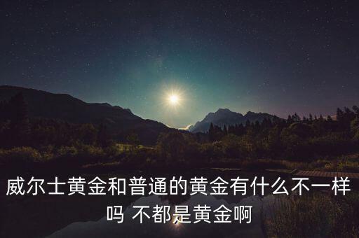威爾士黃金為什么貴，為什么金子值錢(qián)呢