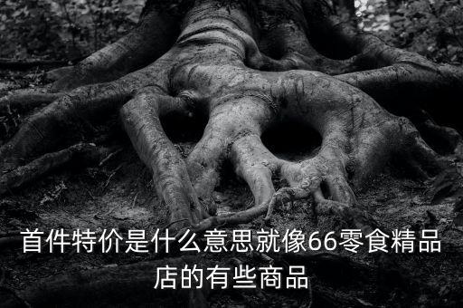 首份特價(jià)什么意思，首周特價(jià)是什么意思