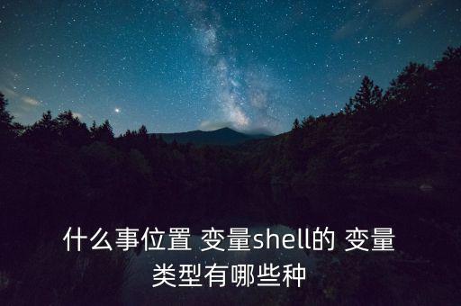 什么事位置 變量shell的 變量類型有哪些種