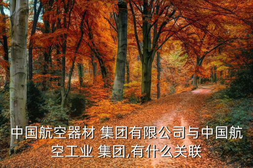 中國航空器材 集團有限公司與中國航空工業(yè) 集團,有什么關聯(lián)