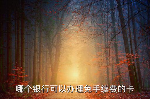 什么銀行的卡不用工本費(fèi)，哪種銀行卡辦理時(shí)不需要工本費(fèi)和年費(fèi)