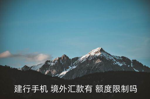 建行怎么看自己有沒境外額度,境內個人外匯匯款境外按規(guī)定辦理