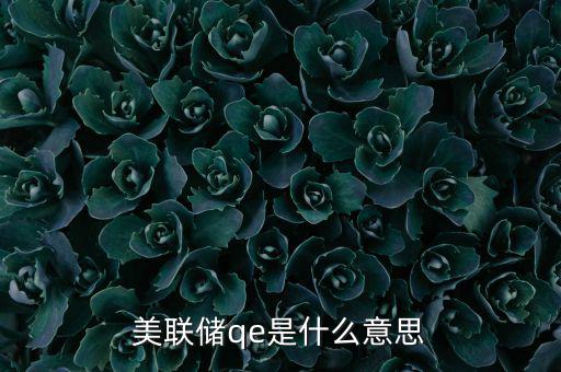 美國為什么要qe，美聯(lián)儲qe是什么意思