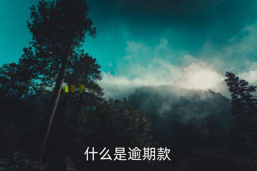 超期款是什么意思，什么是逾期款
