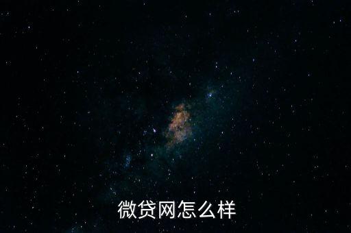  微貸網怎么樣