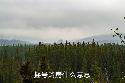 什么是搖號(hào)選房，買房搖號(hào)是什么意思