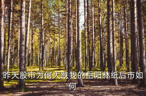 岳陽林紙為什么停牌，誰能告訴我這是怎么回事是停牌了嗎