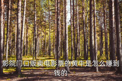 商場門口收卡的黃牛為什么，影院門口販賣電影票的黃牛是怎么賺到錢的