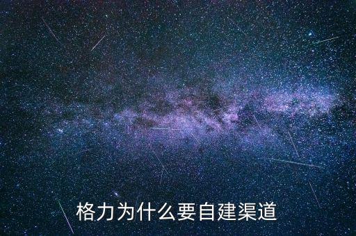 格力為什么自建渠道，格力與國美電器將來的合作的可能性如何請說明原因