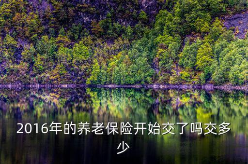 2016年的養(yǎng)老保險開始交了嗎交多少
