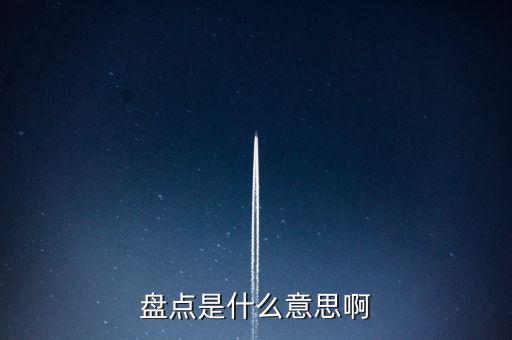 盤點是什么意思啊