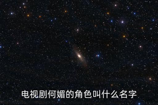 何媚與林騰蛟什么關系，電視劇何媚的角色叫什么名字