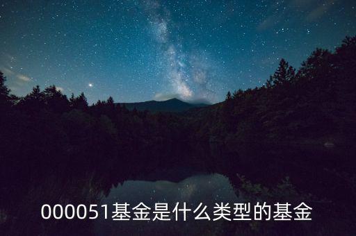 000051是什么股票，000051基金是什么類型的基金