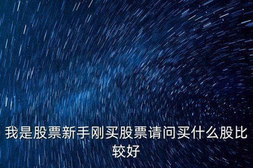 新手買什么股票好，我是股票新手剛買股票請(qǐng)問買什么股比較好