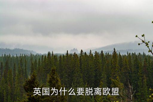 英國(guó)為什么要脫離歐盟