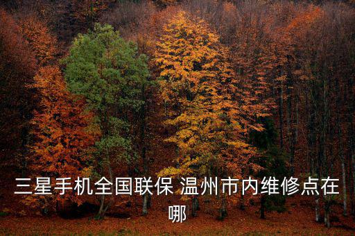 三星手機(jī)全國聯(lián)保 溫州市內(nèi)維修點(diǎn)在哪