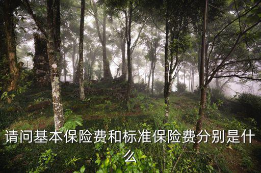 標(biāo)準(zhǔn)保費(fèi)什么意思，請(qǐng)問(wèn)基本保險(xiǎn)費(fèi)和標(biāo)準(zhǔn)保險(xiǎn)費(fèi)分別是什么