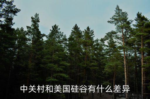 為什么中國的中關村變不成美國的硅谷，中國硅谷是