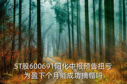 st陽(yáng)化什么時(shí)候能摘帽，ST船舶什么時(shí)候可以摘帽