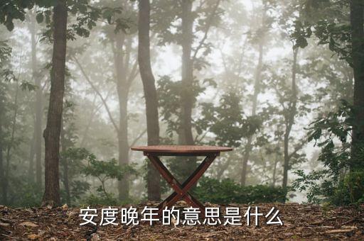 安度晚年是什么意思，安度晚年這個(gè)成語的意思是什么D