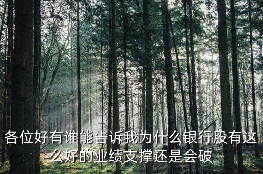 銀行股為什么破凈，為什么銀行股有這么好的業(yè)績(jī)支撐凈資產(chǎn)收益率又這么高還是會(huì)