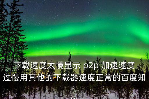 p2p怎么加速,學(xué)?；蛲瑢W(xué)用p2p終結(jié)者來網(wǎng)速應(yīng)該是這樣的