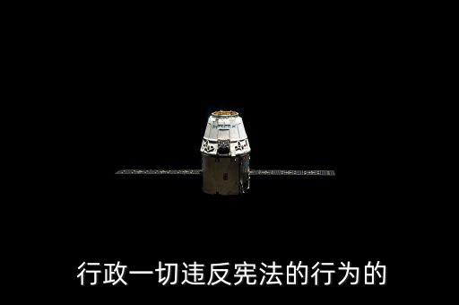  行政一切違反憲法的行為的