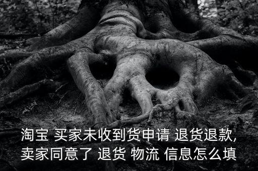 淘寶 買家未收到貨申請(qǐng) 退貨退款,賣家同意了 退貨 物流 信息怎么填