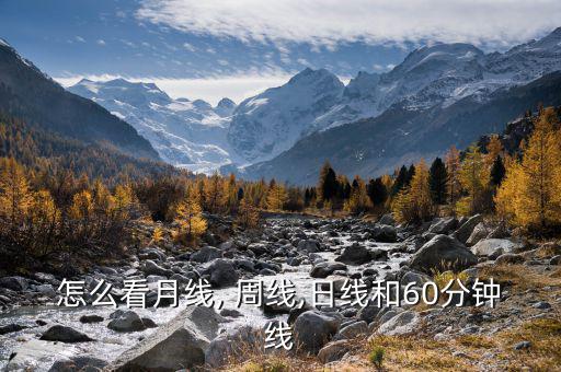 怎么看月線, 周線,日線和60分鐘線