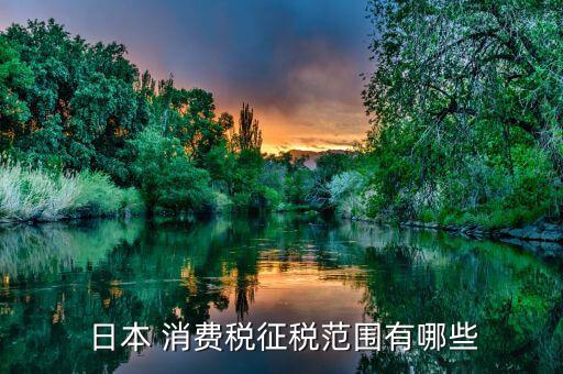  日本 消費(fèi)稅征稅范圍有哪些