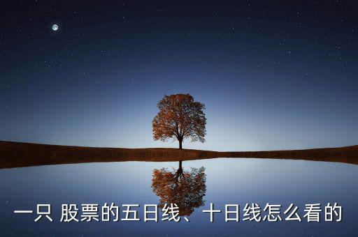 一只 股票的五日線、十日線怎么看的
