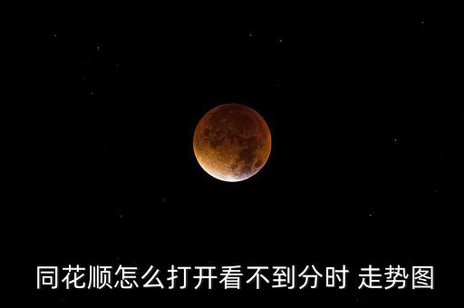 同花順走勢(shì)圖怎么看,如何查看同花順股票走勢(shì)圖?方法1