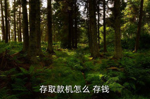 存取款機怎么 存錢
