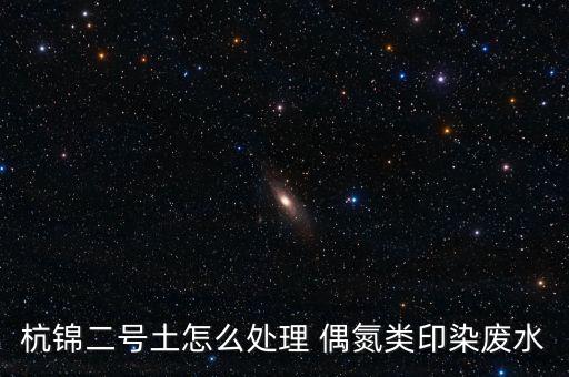 杭錦二號(hào)土怎么處理 偶氮類(lèi)印染廢水