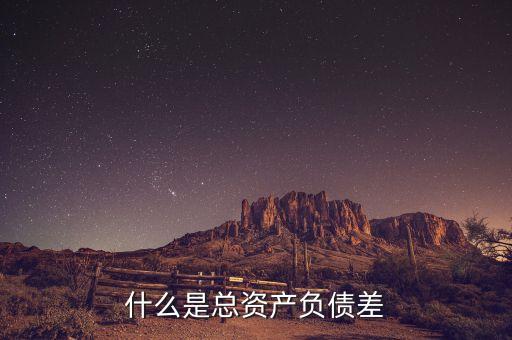 總資產(chǎn)負(fù)債差是什么數(shù)據(jù)，什么是總資產(chǎn)負(fù)債差