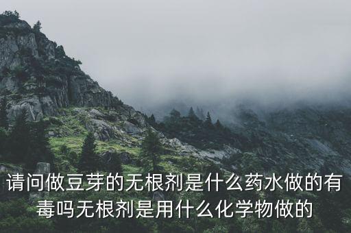 請(qǐng)問做豆芽的無根劑是什么藥水做的有毒嗎無根劑是用什么化學(xué)物做的