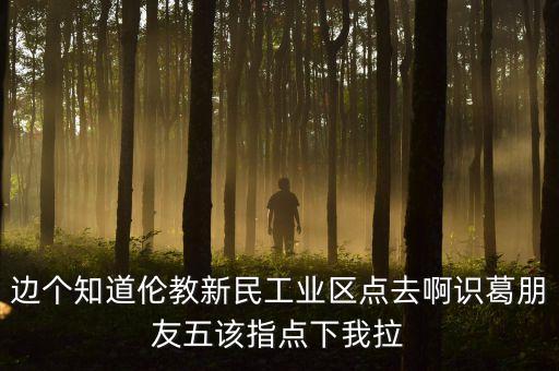 李葛衛(wèi)為什么入新民科技，邊個(gè)知道倫教新民工業(yè)區(qū)點(diǎn)去啊識(shí)葛朋友五該指點(diǎn)下我拉
