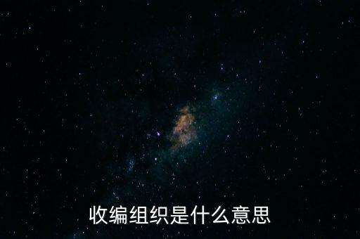 公司被收編什么意思，人長說的收編是什么意思