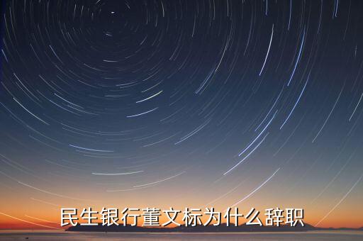 董文標現(xiàn)在是什么職務(wù)，民生銀行董文標為什么辭職