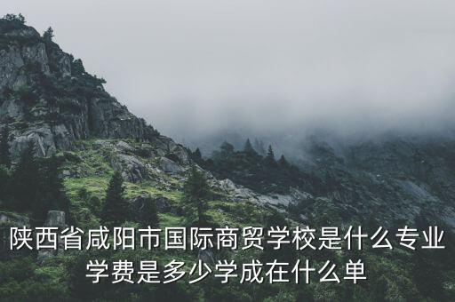 陜西省咸陽市國際商貿(mào)學校是什么專業(yè)學費是多少學成在什么單
