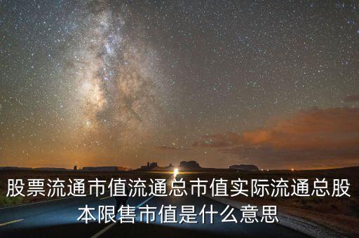 股票流通市值流通總市值實(shí)際流通總股本限售市值是什么意思