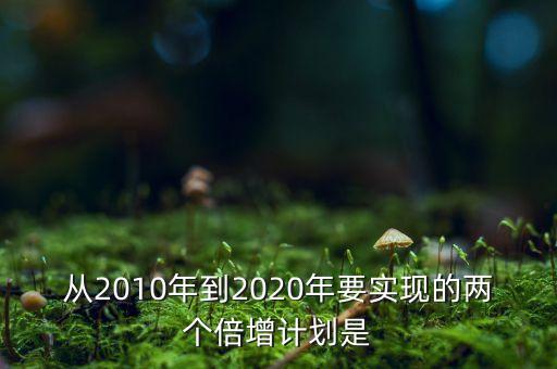 兩個倍增計劃是什么，中國版收入倍增計劃是什么