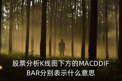 股票分析K線圖下方的MACDDIFBAR分別表示什么意思
