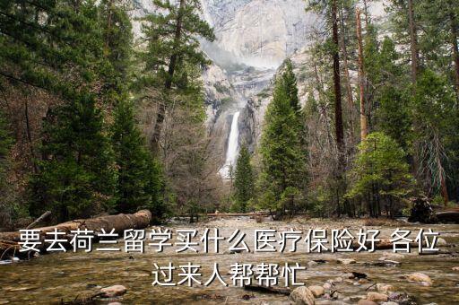 要去荷蘭留學(xué)買什么醫(yī)療保險(xiǎn)好 各位過來人幫幫忙