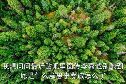 李嘉誠跑路有什么影響，我想問問最近貼吧里面?zhèn)骼罴握\別跑到底是什么意思李嘉誠怎么了